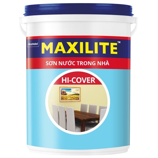Sơn Maxilite Hi-Cover ME6 (Dòng sơn nội thất, màu trắng, 18 lít)